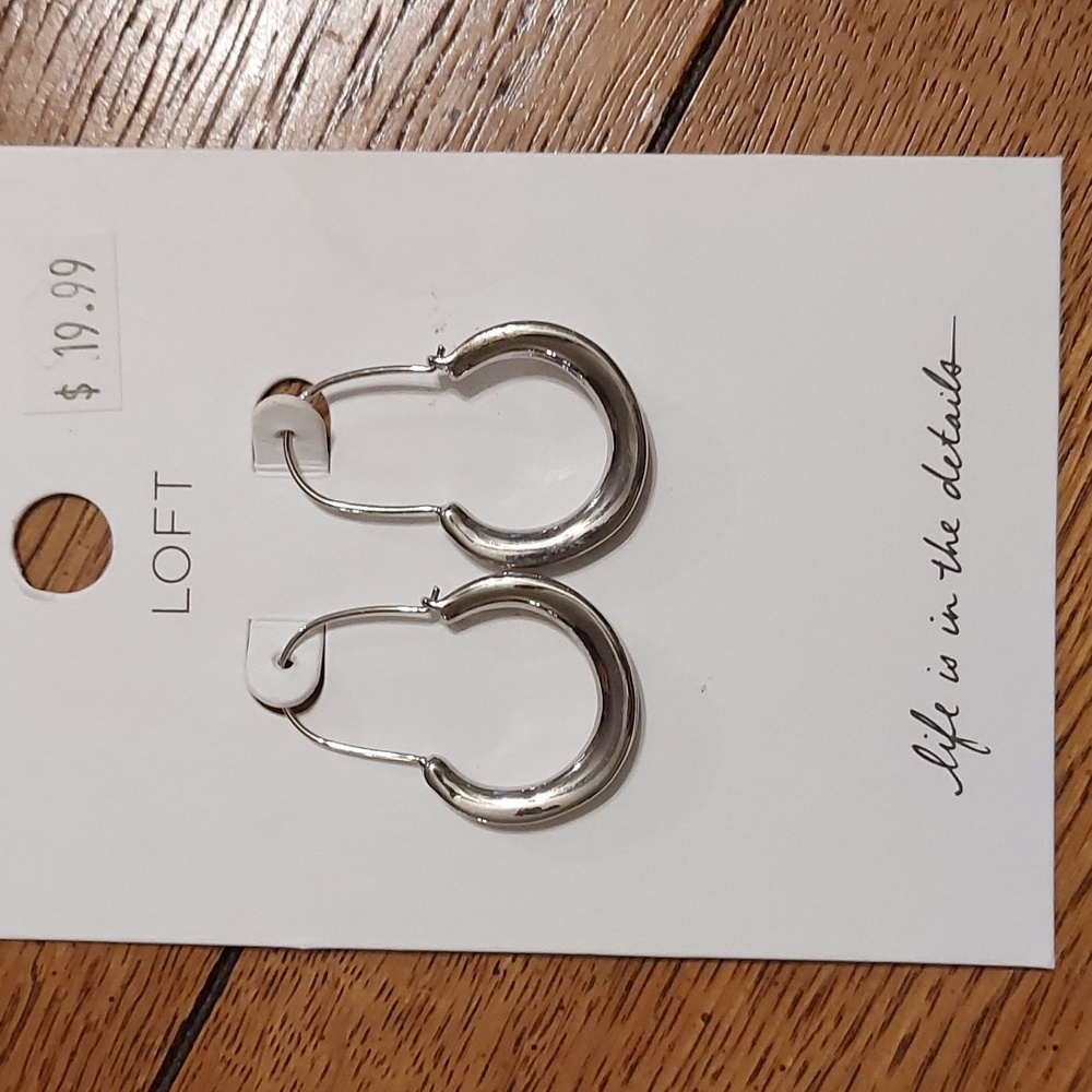 Loft Silver Hoops